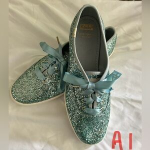 Kate Spade sparkling Keds never worn size 9